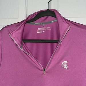 Women’s Nike Golf Quarter Zip MSU Spartans Pullover  Large